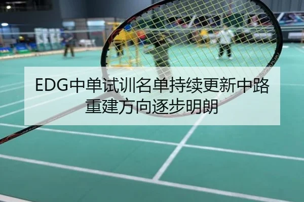 EDG中单试训名单持续更新中路重建方向逐步明朗